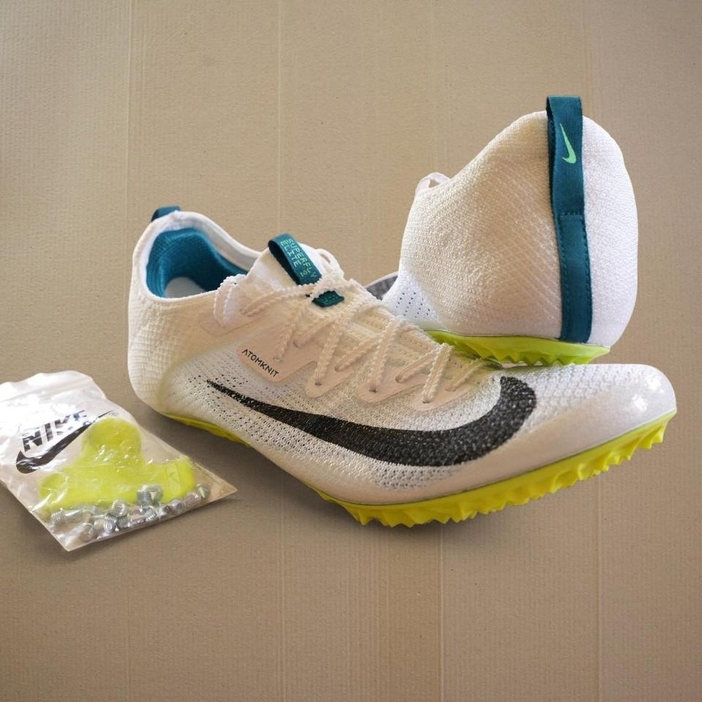 Nike FZ9662-100 Zoom Superfly Elite 2 Shoes Mens Sz 11 White Track and Field